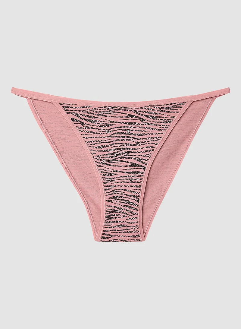 Penti Multicolour Penti Multicolour Mix Zebra Patterned Rope Detailed Low Waist 3-pack Briefs for Women | Best Price UAE